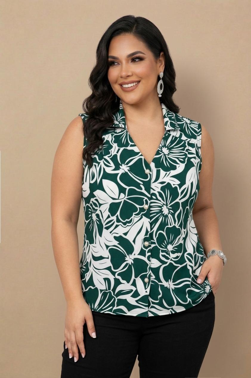 Blusa Floral Esmeralda