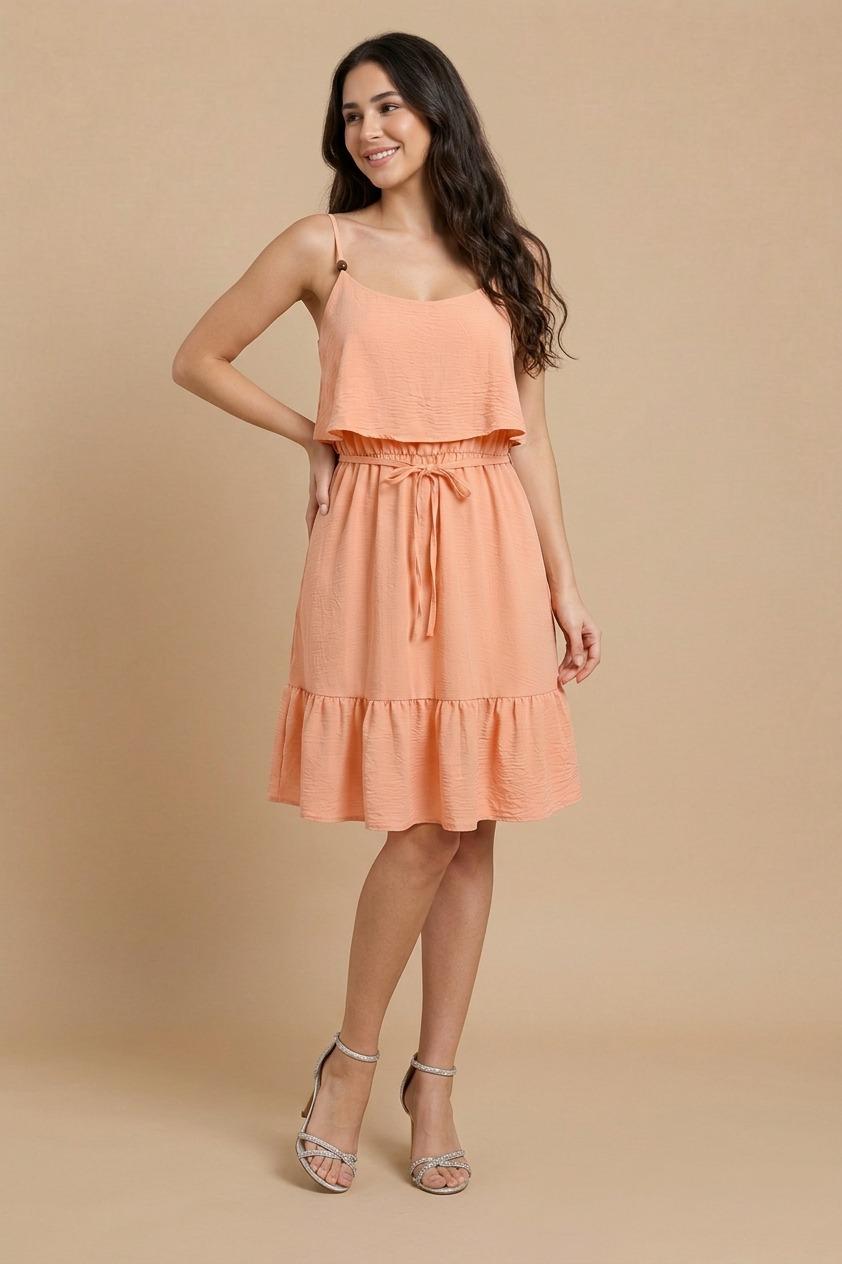 Vestido Durazno Claro