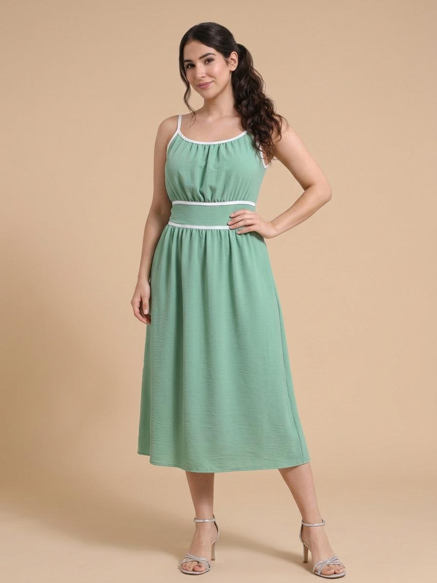 Vestido Menta Elegante